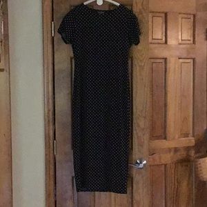 Dress / black & white polka dots
